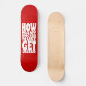 何人の人が解雇されなければならない スケートボード (正面)