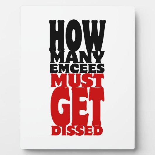 何人の人が解雇されなければならない フォトプラーク (正面)