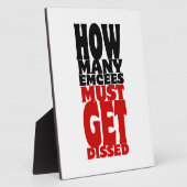 何人の人が解雇されなければならない フォトプラーク (側面)