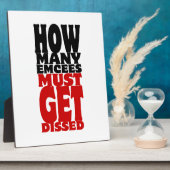 何人の人が解雇されなければならない フォトプラーク (側面)