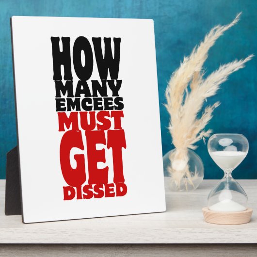 何人の人が解雇されなければならない フォトプラーク (側面)