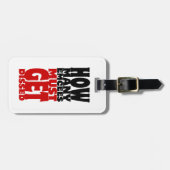 何人の人が解雇されなければならない ラゲッジタグ (正面横)