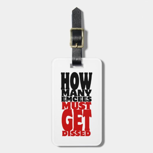 何人の人が解雇されなければならない ラゲッジタグ (正面縦)