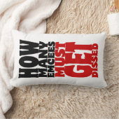 何人の人が解雇されなければならない ランバークッション (ブランケット)