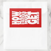 何人の人が解雇されなければならない 長方形シール (バッグ)