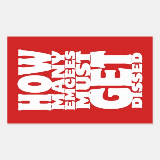 何人の人が解雇されなければならない 長方形シール (正面)