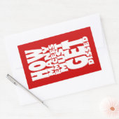 何人の人が解雇されなければならない 長方形シール (封筒)