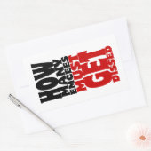 何人の人が解雇されなければならない 長方形シール (封筒)