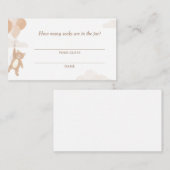 何人の靴下のカードにベビーシャワー エンクロージャーカード (正面/裏面)