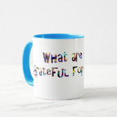 何今日のために感謝していますか。 マグカップ (正面左)