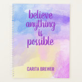 何信じでも可パーソナライズされたプランナー プランナー手帳 (正面)