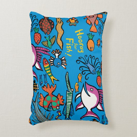 何匹異なった魚を見ることができますか。 アクセントクッション (正面(垂直))