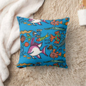 何匹異なった魚を見ることができますか。 クッション (ブランケット)