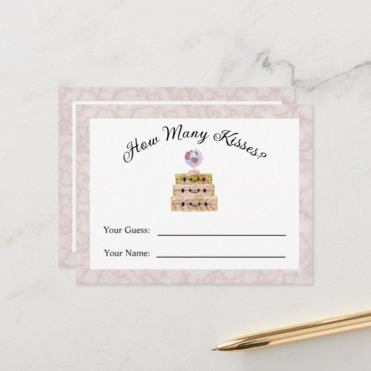 何名のキスカード旅行テーマ ポストカード (正面/裏面インサイチュ)