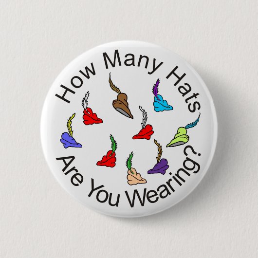 何帽子を身に着けていますか。 缶バッジ (正面)