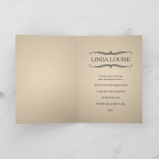 何年もの間、記念写真の発表 案内状 (内部)