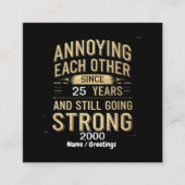 何年も前から悩み合う スクエア名刺 (正面)