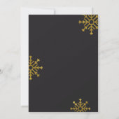 何年! |ブラモダンック&金ゴールドのクリスマス写真 招待状 (裏面)