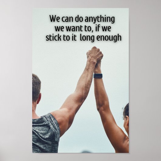 何感動的でもできる引用文 ポスター (正面)