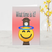 何時だ？ カード (黄色い花)