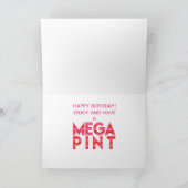 何時でも幸せな時間じゃないの?おもしろい誕生日 カード (内部)