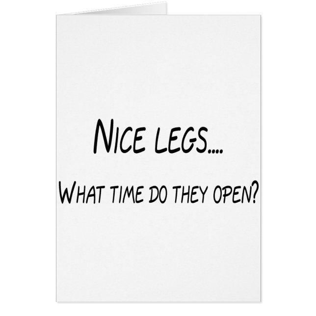 何時にか素晴らしい足は開きます (正面)