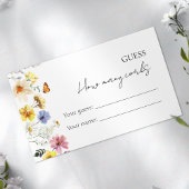 何本のコルクを当てる |ワイルドフラワーブライダルシャワー エンクロージャーカード