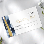 何本のコルクを当てる |抽象芸術ブルーブライダルシャワー エンクロージャーカード