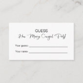 何本の女性のカーボーイブーツ！ブライダルシャワー エンクロージャーカード (正面)