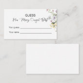 何本の女性のカーボーイブーツ!ワイルドフラワーブライダルシャワー エンクロージャーカード (正面/裏面)