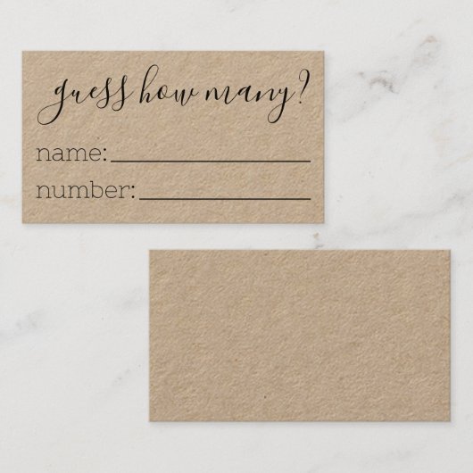 何枚のカード赤ちゃんシャワー推理ゲーム コーリングカード (正面/裏面)