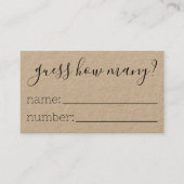 何枚のカード赤ちゃんシャワー推理ゲーム コーリングカード (正面)