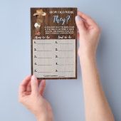 何歳だった彼らはオウムカウボーイ赤ちゃんシャワーゲームカード チラシ (ハンドル)