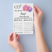 何歳だった？ – バイオレット色の花 チラシ (ハンドル)