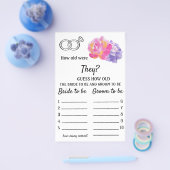 何歳だった？ – バイオレット色の花 チラシ (シングル)