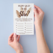 何歳だった？パンパスグラスシャワーゲームカード チラシ (ハンドル)