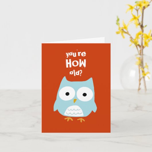 何歳だって？ カード (黄色い花)