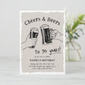 何歳になってもCheers & Beersお誕生日おめでとうございます 招待状 (スタンド正面)