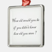何歳になる？ – プレミアムスクエアオーナメント メタルオーナメント (左)
