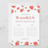 何歳の両親は、ベリー甘い赤ちゃんシャワー 招待状 (正面)