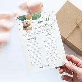 何歳の彼らは赤ちゃんシャワーTeddyクマのカードをゲーム 招待状