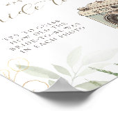 何歳の彼女の緑の金ゴールドブライダルシャワーゲーム ポスター (角)