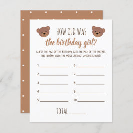 何歳の誕生日女の子の写真ゲーム