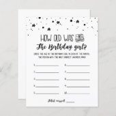 何歳の誕生日女の子の誕生日パーティーゲーム (正面/裏面)