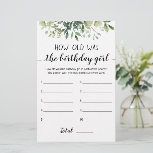 何歳の誕生日女の子ゲーム (スタンド正面)