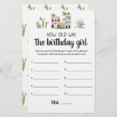 何歳の誕生日女の子ゲーム (正面/裏面)