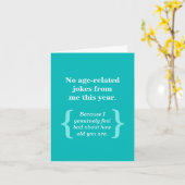 何歳感じのジョークか心底悪い カード (黄色い花)