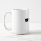 何生命が襲うか(黒及び白) コーヒーマグカップ (左)