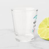 何番だ？タイポグラフィ飲みゲーム ショットグラス (左)