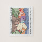 何百万の人々は端のプレート造構論に住んでいます ジグソーパズル (縦)